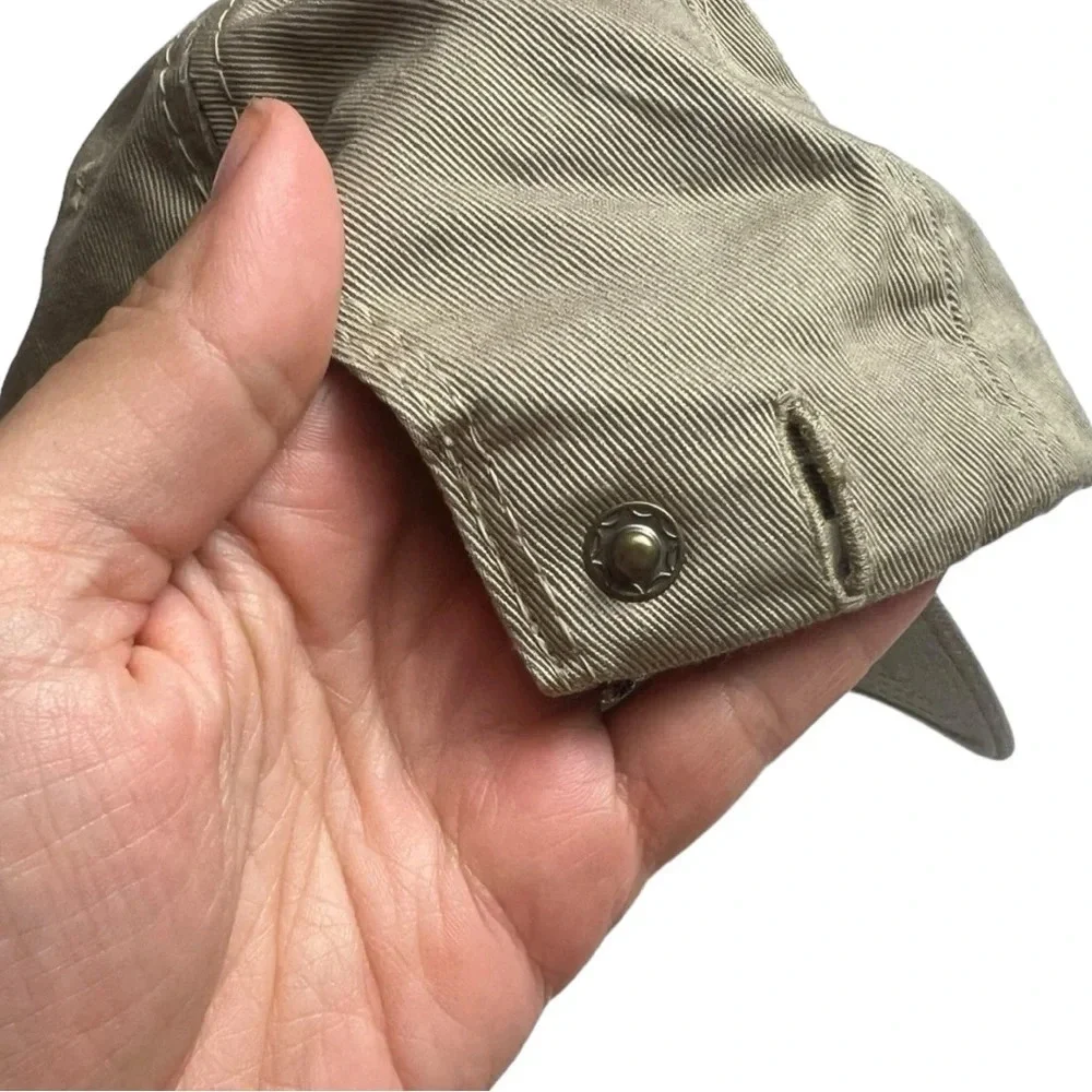 American Needle Masters Golf Hat Vintage Made in USA Khaki Adjustable‎ Ball Cap